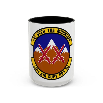 20 Air Support Operations Squadron ACC (U.S. Air Force) Accent Coffee Mug 15oz Black - Go Mug Yourself