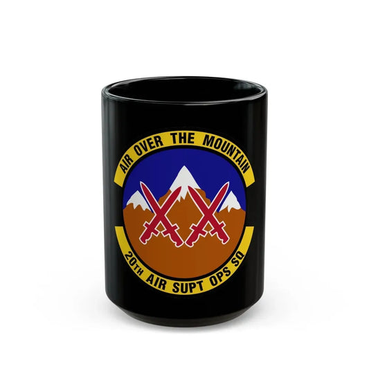 20 Air Support Operations Squadron ACC (U.S. Air Force) Black Coffee Mug 15oz - Go Mug Yourself