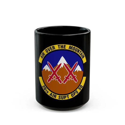 20 Air Support Operations Squadron ACC (U.S. Air Force) Black Coffee Mug 15oz - Go Mug Yourself