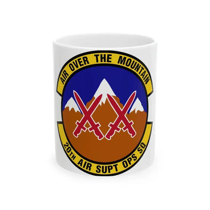 20 Air Support Operations Squadron ACC (U.S. Air Force) White Coffee Mug 11oz - Go Mug Yourself