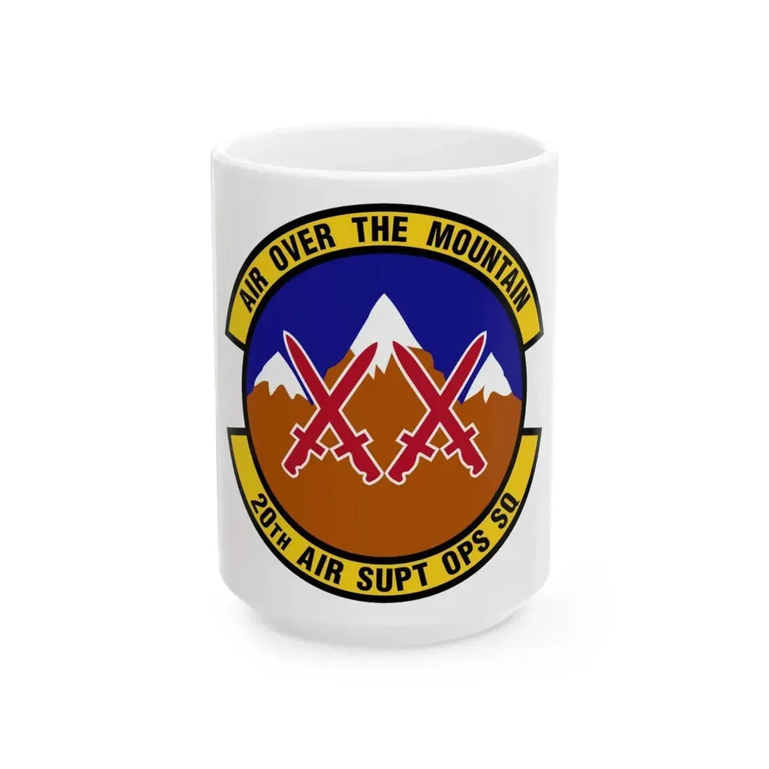 20 Air Support Operations Squadron ACC (U.S. Air Force) White Coffee Mug 15oz - Go Mug Yourself