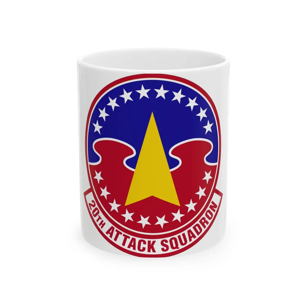 20 Attack Squadron ACC (U.S. Air Force) White Coffee Mug-11oz-Go Mug Yourself