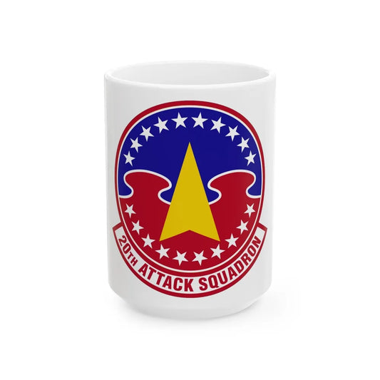 20 Attack Squadron ACC (U.S. Air Force) White Coffee Mug-15oz-Go Mug Yourself