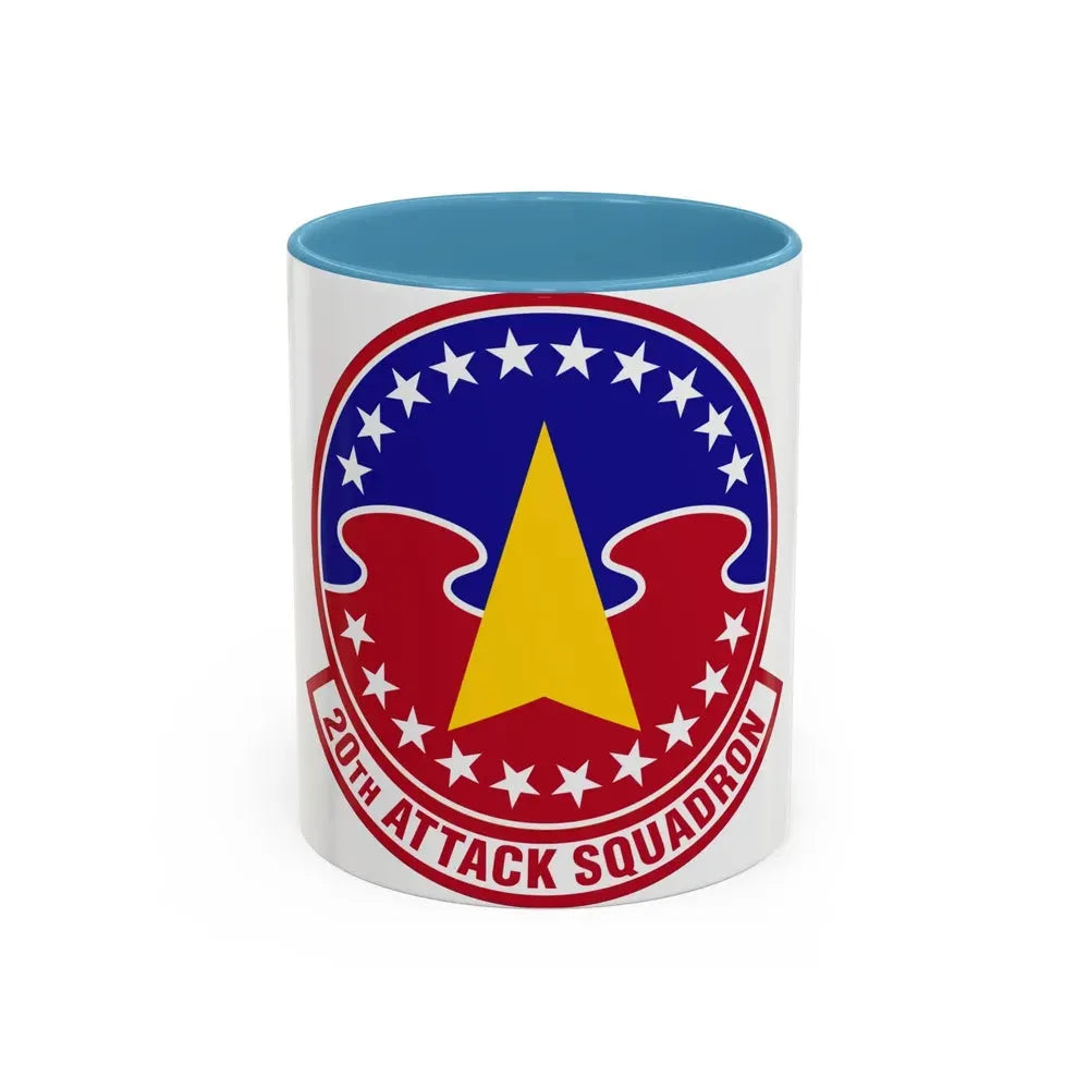 20 Attack Squadron ACC (U.S. Air Force) Accent Coffee Mug 11oz Light Blue - Go Mug Yourself