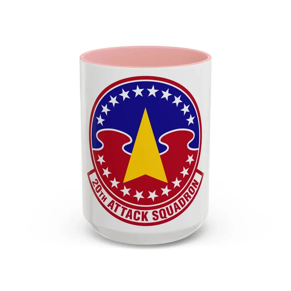 20 Attack Squadron ACC (U.S. Air Force) Accent Coffee Mug 15oz Pink - Go Mug Yourself