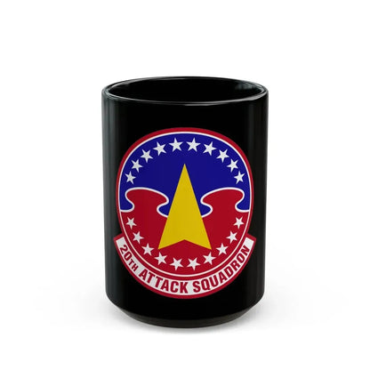 20 Attack Squadron ACC (U.S. Air Force) Black Coffee Mug 15oz - Go Mug Yourself