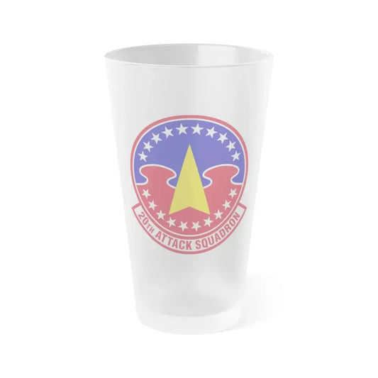 20 Attack Squadron ACC (U.S. Air Force) Frosted Pint Glass 16oz 16oz Frosted - Go Mug Yourself
