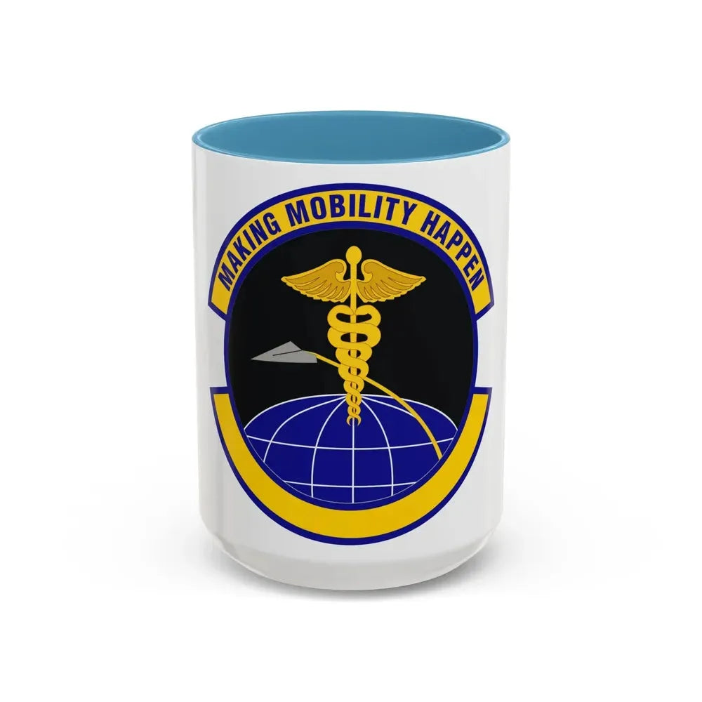 20 Healthcare Operations Squadron ACC (U.S. Air Force) Accent Coffee Mug 15oz Light Blue - Go Mug Yourself