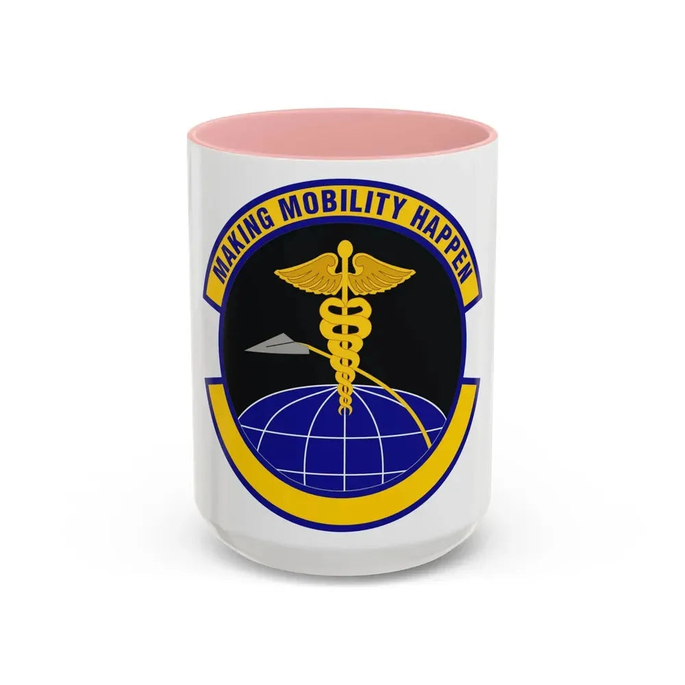 20 Healthcare Operations Squadron ACC (U.S. Air Force) Accent Coffee Mug 15oz Pink - Go Mug Yourself