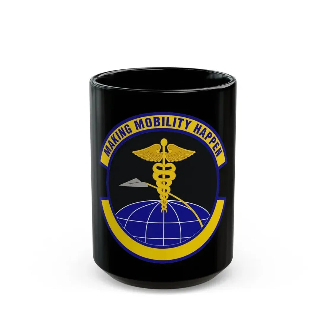 20 Healthcare Operations Squadron ACC (U.S. Air Force) Black Coffee Mug 15oz - Go Mug Yourself