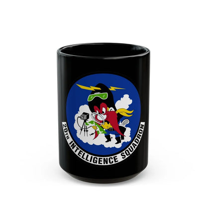 20 Intelligence Squadron ACC (U.S. Air Force) Black Coffee Mug-15oz-Go Mug Yourself