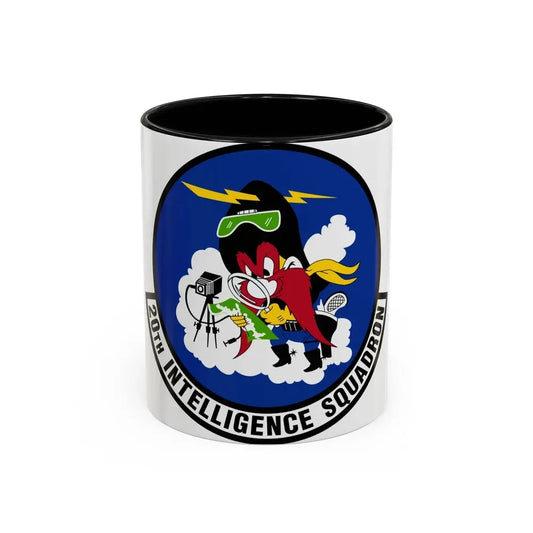 20 Intelligence Squadron ACC (U.S. Air Force) Accent Coffee Mug 11oz Black - Go Mug Yourself