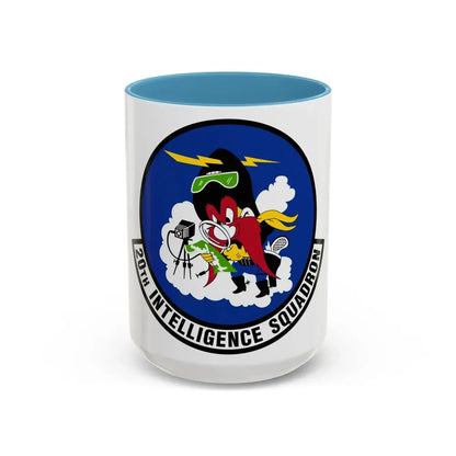 20 Intelligence Squadron ACC (U.S. Air Force) Accent Coffee Mug 15oz Light Blue - Go Mug Yourself