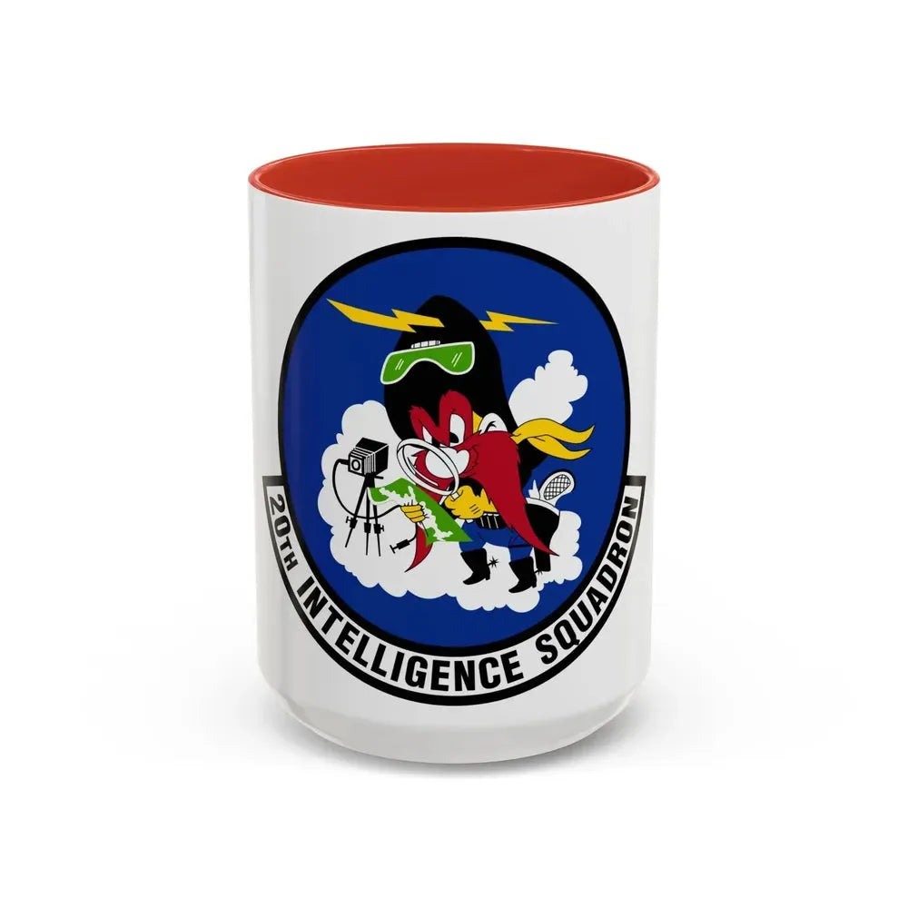 20 Intelligence Squadron ACC (U.S. Air Force) Accent Coffee Mug 15oz Red - Go Mug Yourself