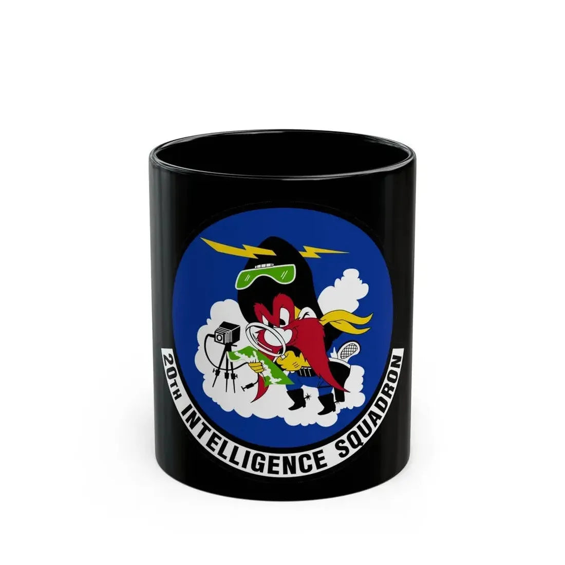 20 Intelligence Squadron ACC (U.S. Air Force) Black Coffee Mug 11oz - Go Mug Yourself