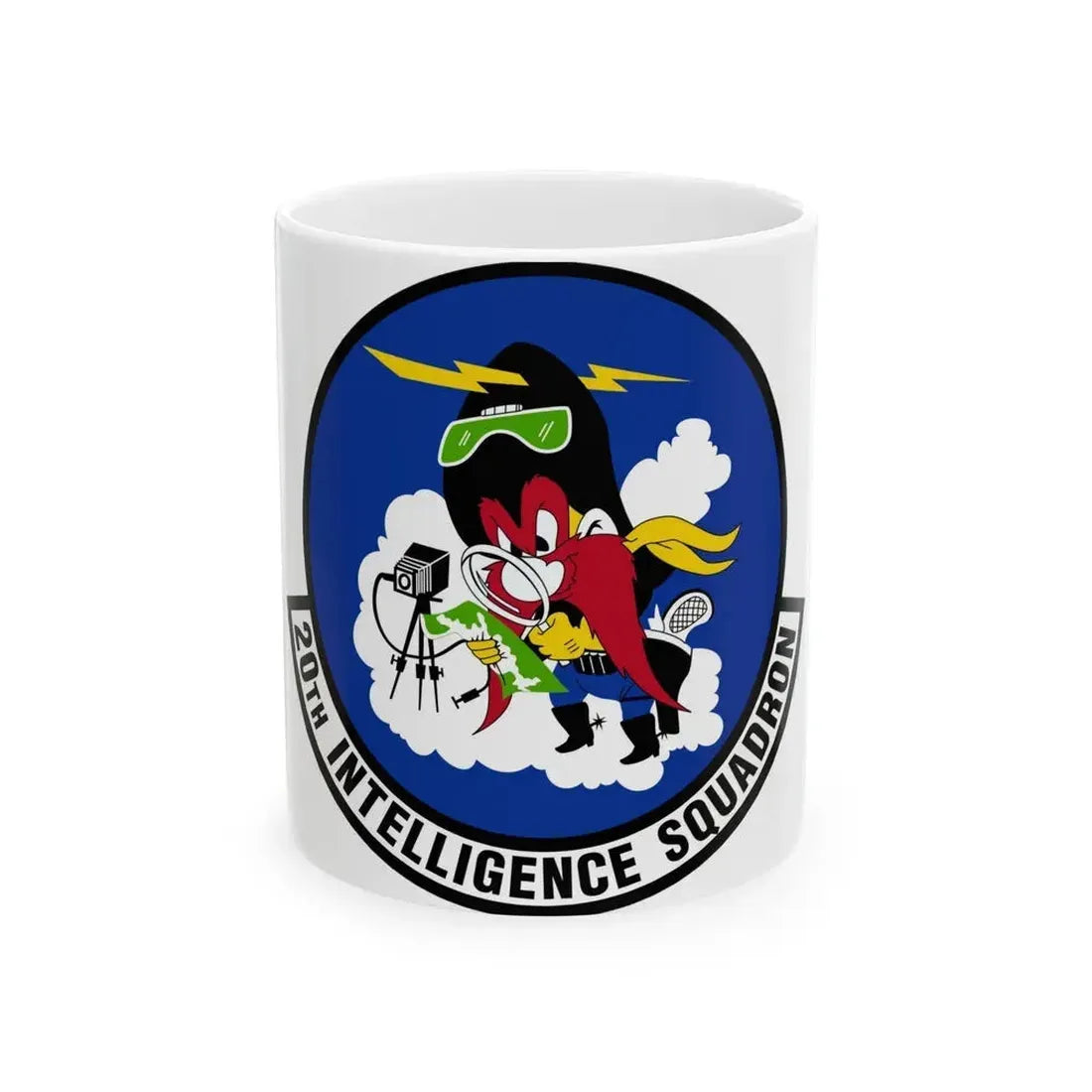 20 Intelligence Squadron ACC (U.S. Air Force) White Coffee Mug 11oz - Go Mug Yourself