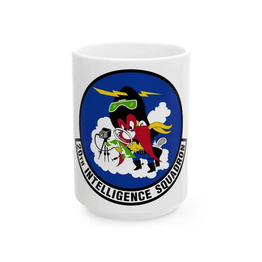 20 Intelligence Squadron ACC (U.S. Air Force) White Coffee Mug 15oz - Go Mug Yourself