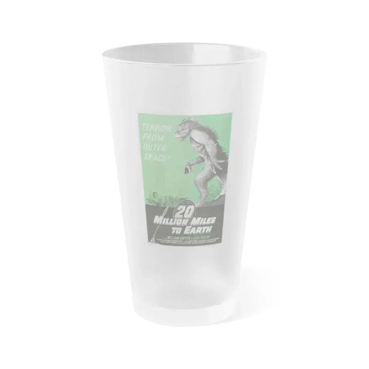 20 MILLION MILES TO EARTH (3) 1957 Movie Poster - Frosted Pint Glass 16oz 16oz Frosted - Go Mug Yourself