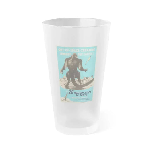 20 MILLION MILES TO EARTH (5) 1957 Movie Poster - Frosted Pint Glass 16oz 16oz Frosted - Go Mug Yourself