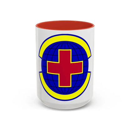 20 Operational Medical Readiness Squadron ACC (U.S. Air Force) Accent Coffee Mug 15oz Red - Go Mug Yourself