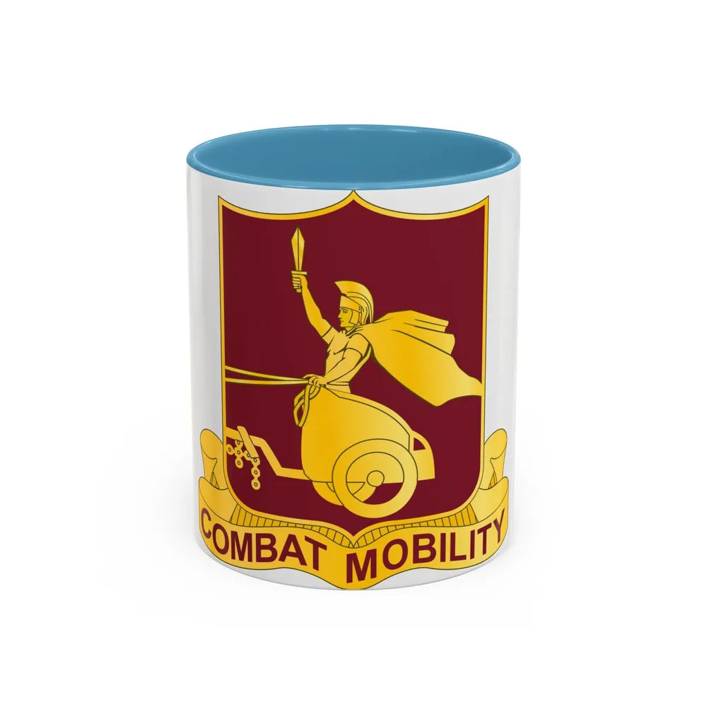 20 Transportation Battalion (U.S. Army) Accent Coffee Mug-11oz-Light Blue-Go Mug Yourself