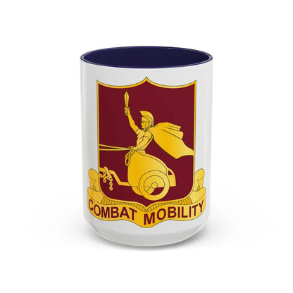 20 Transportation Battalion (U.S. Army) Accent Coffee Mug-15oz-Navy-Go Mug Yourself