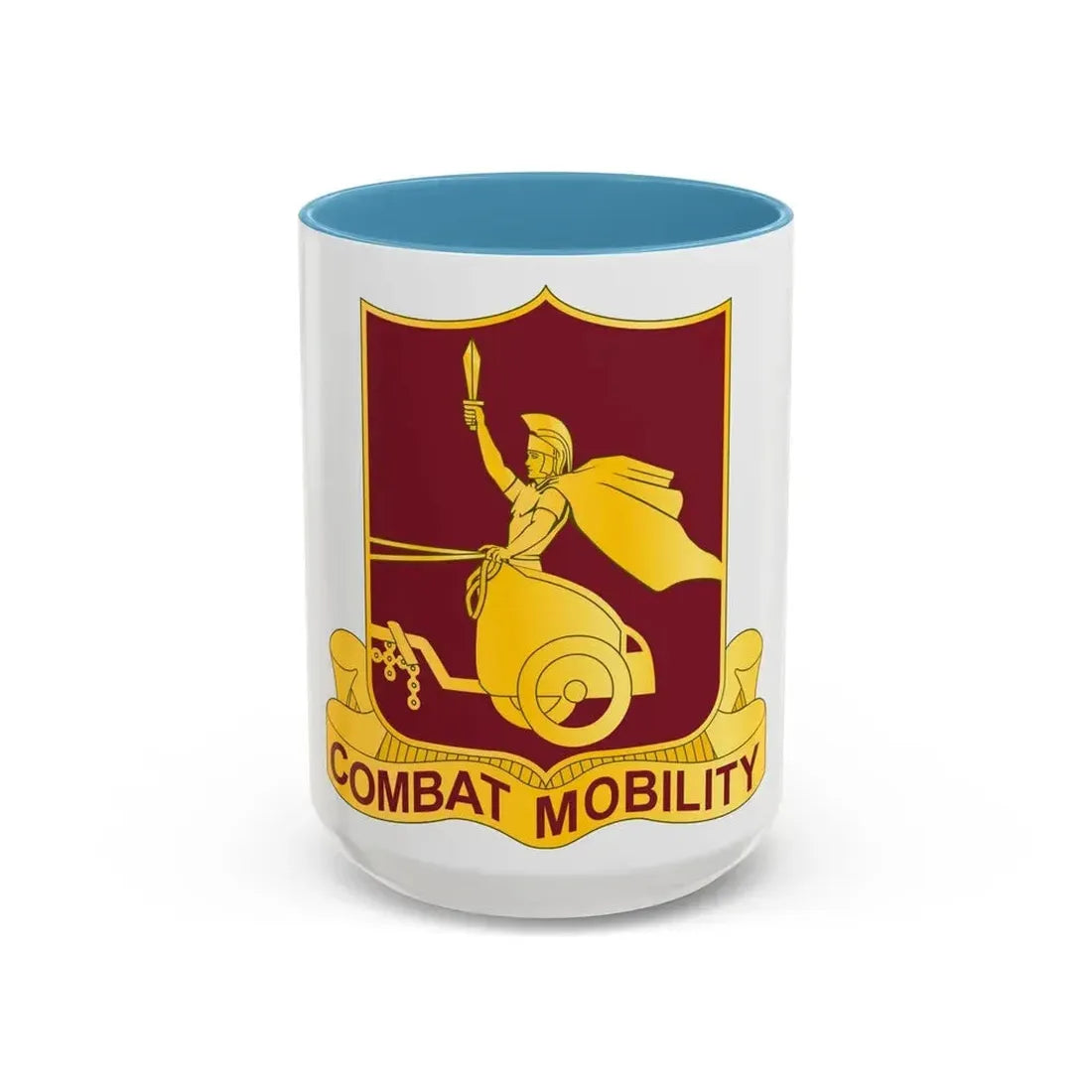 20 Transportation Battalion (U.S. Army) Accent Coffee Mug 15oz Light Blue - Go Mug Yourself