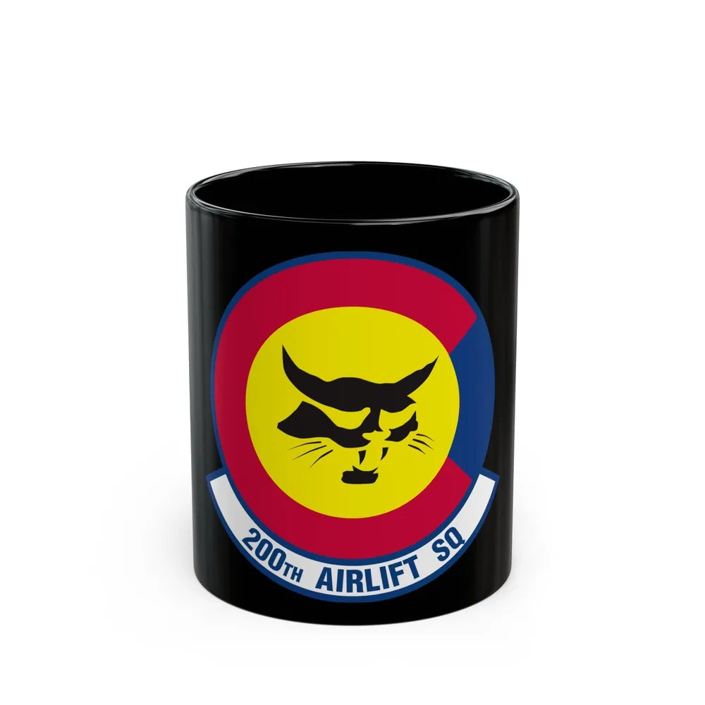 200 Airlift Squadron (U.S. Air Force) Black Coffee Mug-11oz-Go Mug Yourself