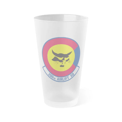 200 Airlift Squadron (U.S. Air Force) Frosted Pint Glass 16oz-16oz-Frosted-Go Mug Yourself