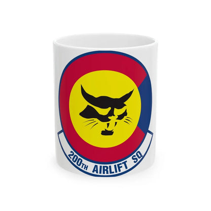 200 Airlift Squadron (U.S. Air Force) White Coffee Mug-11oz-Go Mug Yourself