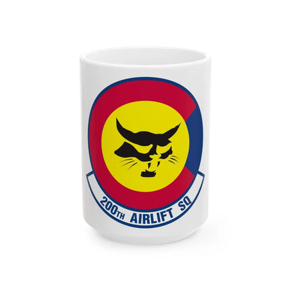 200 Airlift Squadron (U.S. Air Force) White Coffee Mug-15oz-Go Mug Yourself