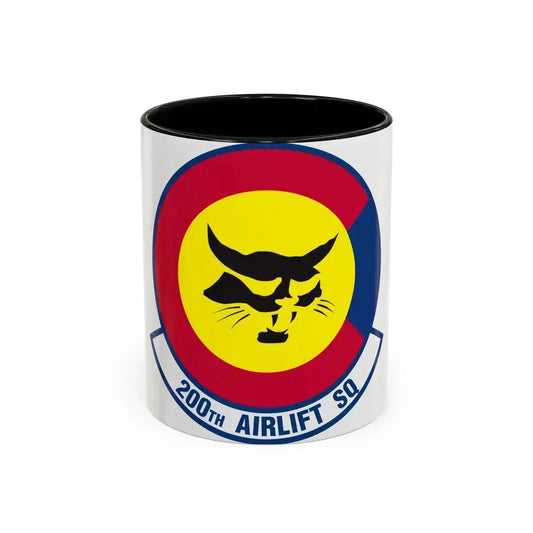 200 Airlift Squadron (U.S. Air Force) Accent Coffee Mug 11oz Black - Go Mug Yourself