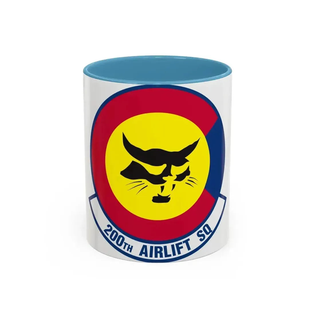 200 Airlift Squadron (U.S. Air Force) Accent Coffee Mug 11oz Light Blue - Go Mug Yourself