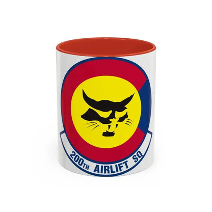 200 Airlift Squadron (U.S. Air Force) Accent Coffee Mug 11oz Red - Go Mug Yourself