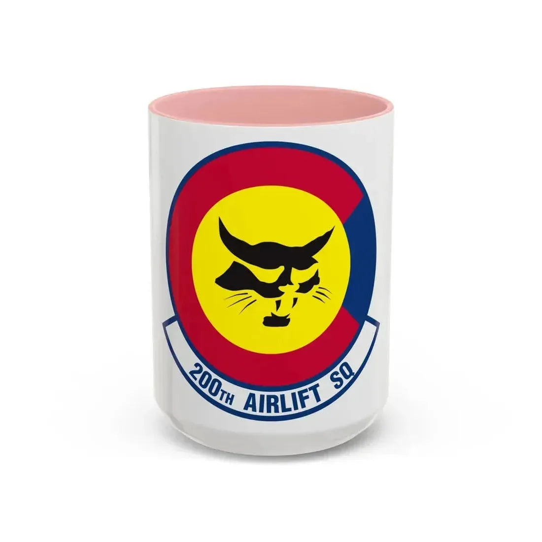 200 Airlift Squadron (U.S. Air Force) Accent Coffee Mug 15oz Pink - Go Mug Yourself