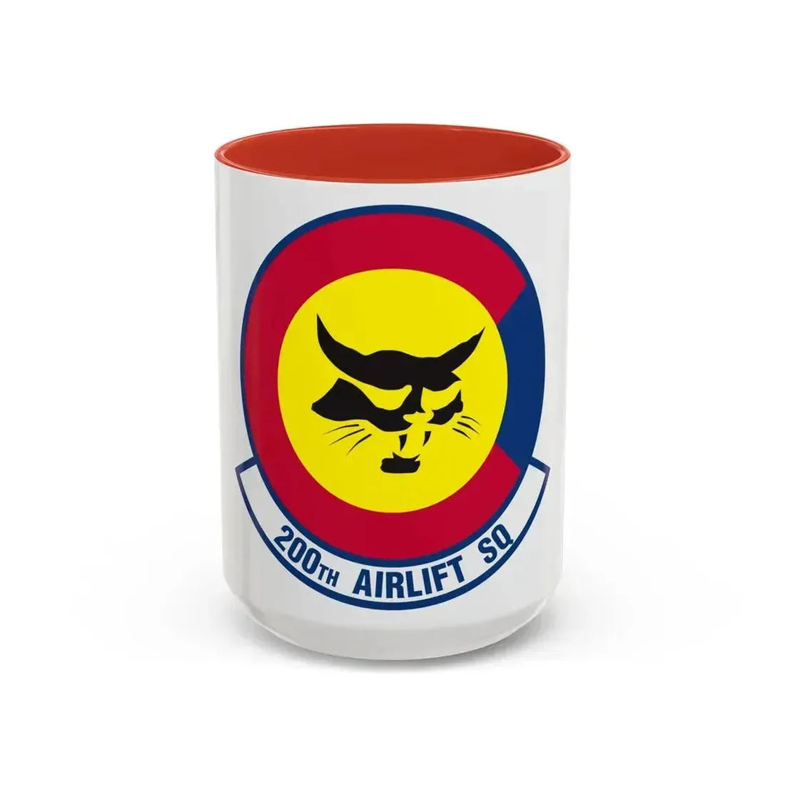 200 Airlift Squadron (U.S. Air Force) Accent Coffee Mug 15oz Red - Go Mug Yourself