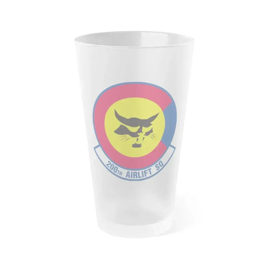 200 Airlift Squadron (U.S. Air Force) Frosted Pint Glass 16oz 16oz Frosted - Go Mug Yourself