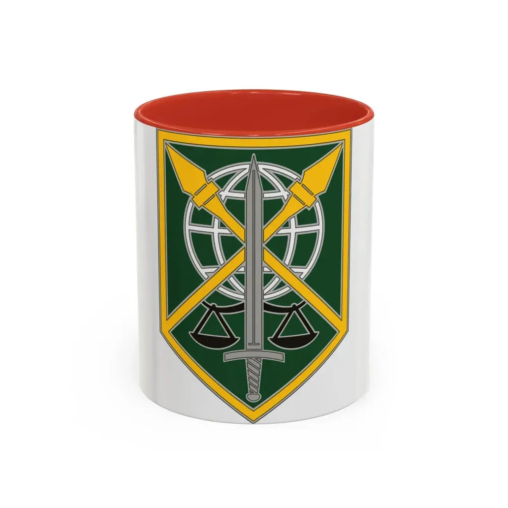 200 Military Police Command (U.S. Army) Accent Coffee Mug 11oz Red - Go Mug Yourself