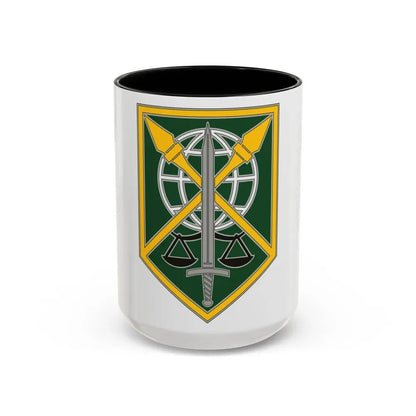 200 Military Police Command (U.S. Army) Accent Coffee Mug 15oz Black - Go Mug Yourself
