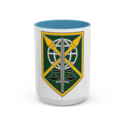 200 Military Police Command (U.S. Army) Accent Coffee Mug 15oz Light Blue - Go Mug Yourself
