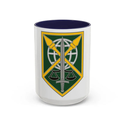 200 Military Police Command (U.S. Army) Accent Coffee Mug 15oz Navy - Go Mug Yourself
