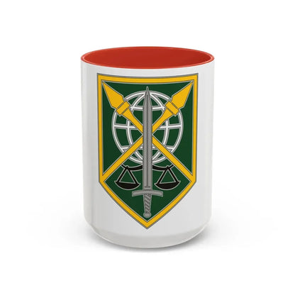 200 Military Police Command (U.S. Army) Accent Coffee Mug 15oz Red - Go Mug Yourself