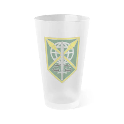 200 Military Police Command (U.S. Army) Frosted Pint Glass 16oz Default Title - Go Mug Yourself