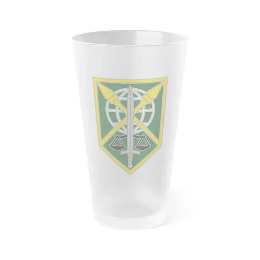 200 Military Police Command (U.S. Army) Frosted Pint Glass 16oz Default Title - Go Mug Yourself