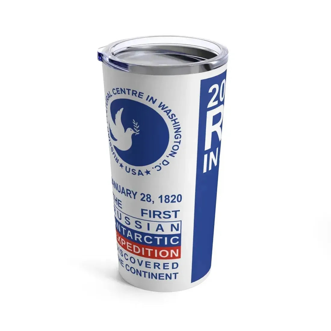 200 Years of Russia in Antarctica Commemorative - Tumbler 20oz - Go Mug Yourself