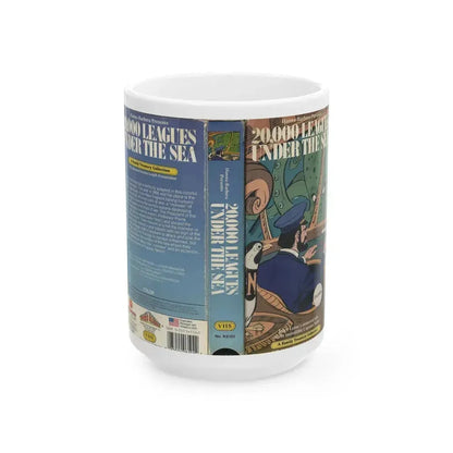 20000 LEAGUES UNDER THE SEA CARTOON HANNA BARBARA (VHS COVER) - White Coffee Mug 15oz - Go Mug Yourself