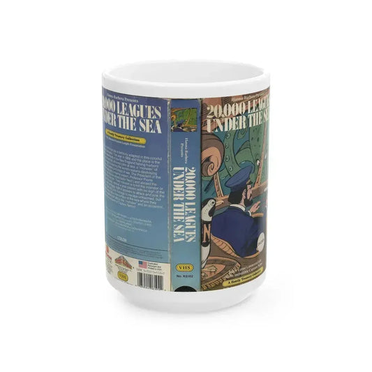 20000 LEAGUES UNDER THE SEA CARTOON HANNA BARBARA (VHS COVER) - White Coffee Mug 15oz - Go Mug Yourself