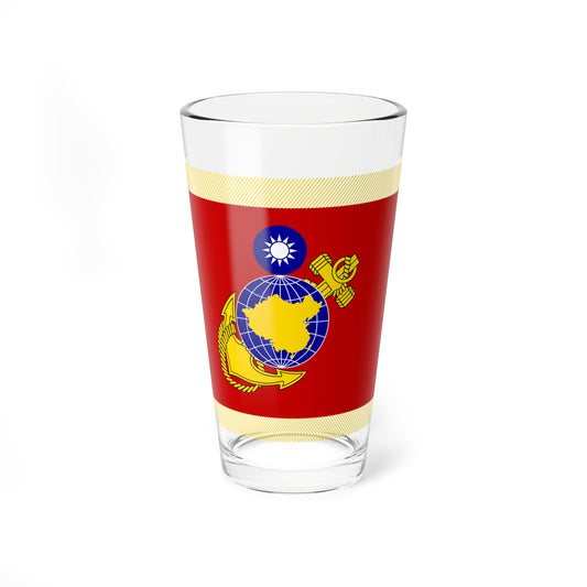 ROCMC Honor Guard Flag (China) Pint Glass 16oz