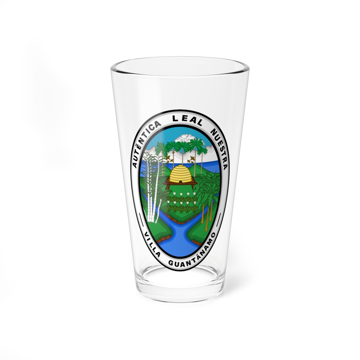 Seal of the Province of Guantánamo Cuba (Cuba) (Coat of Arms) Pint Glass 16oz