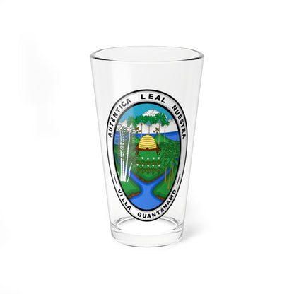 Seal of the Province of Guantánamo Cuba (Cuba) (Coat of Arms) Pint Glass 16oz